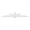 Ekena Millwork Kennewick Architectural Grade PVC Gable Bracket, 108"W x 18"H x 6"D x 6"F, 4/12 Pitch GBP108X18X0606KEN00 - alternate 3